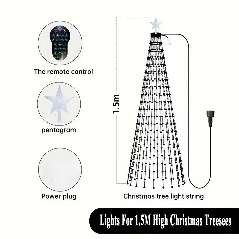 Smart LED Christmas Tree Lights (App-Controlled)