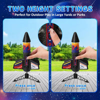 Self-Launching Rocket Toy for Kids (Parachute Landing)