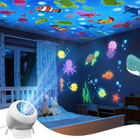 LED Ocean & Galaxy Projector Night Light
