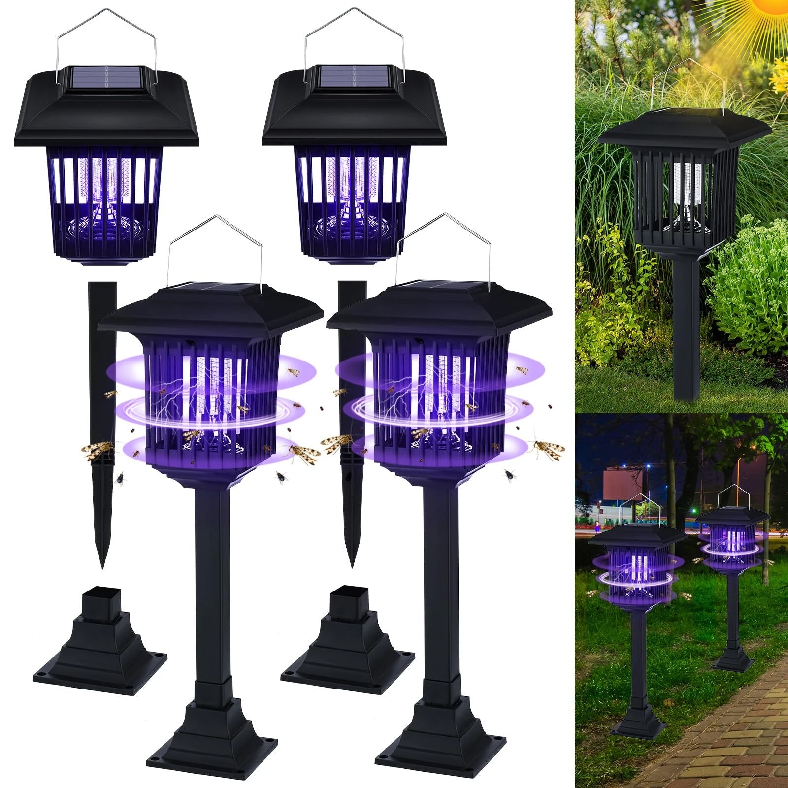 1 Pack Solar Pathway Light Outdoor Solar Lamp Waterproof Landscape Lighting for Garden Yard Patio Walkway Driveway Camping Decor