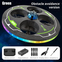 Light-Up UFO Drone with Camera & Obstacle Avoidance