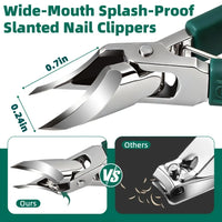 3-Piece Wide Jaw Toenail Clipper Set