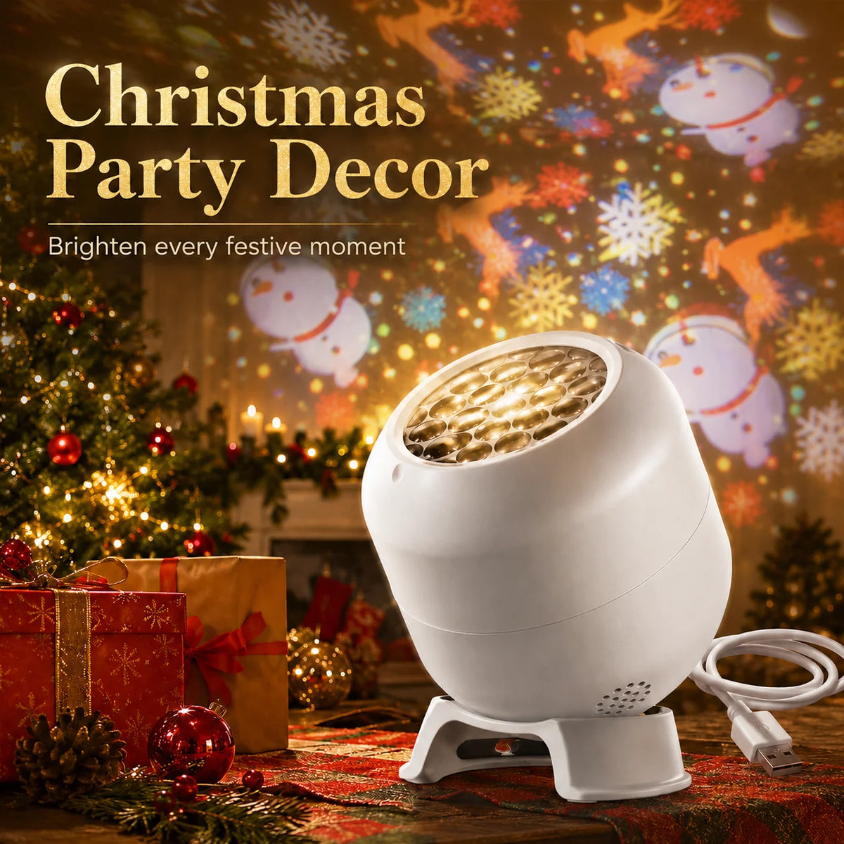 Christmas Snowflake Projector Light