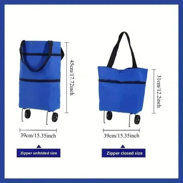 Foldable Shopping Cart with Wheels