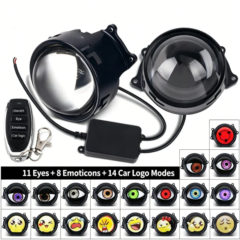 LED Devil Eye Car Headlight Projectors