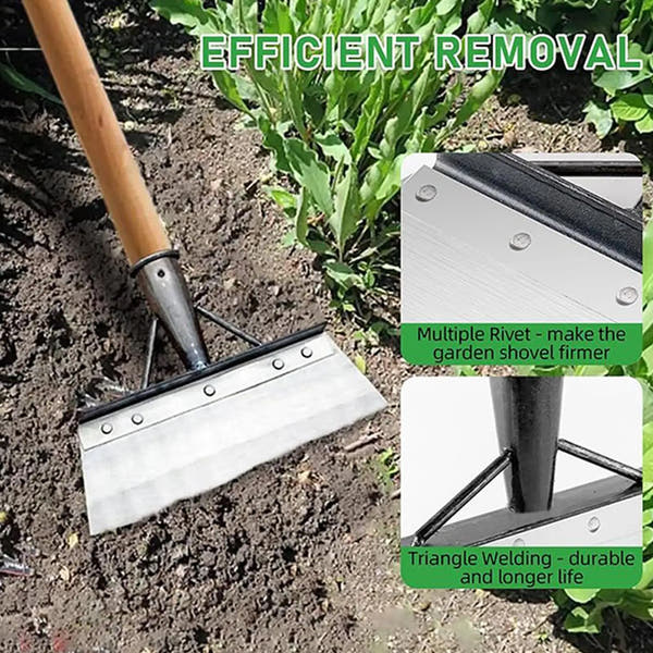 Heavy-Duty Garden Edging Shovel & Moss Scraper