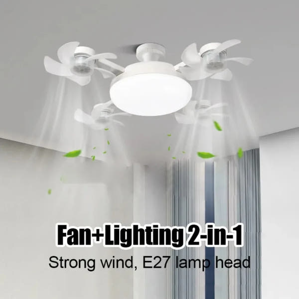 E27 Drone Ceiling Fan Light (2-in-1)