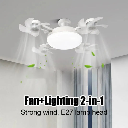 E27 Drone Ceiling Fan Light (2-in-1)