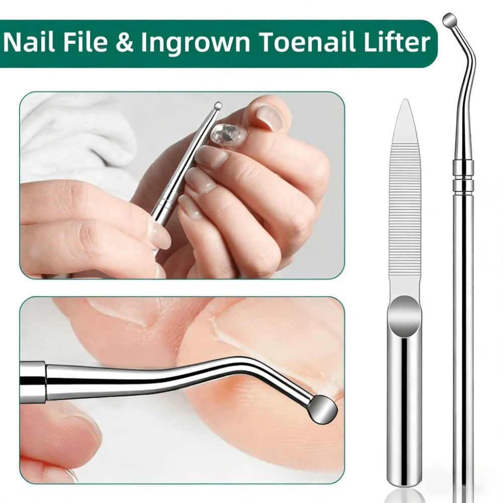 3-Piece Wide Jaw Toenail Clipper Set