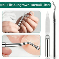 3-Piece Wide Jaw Toenail Clipper Set