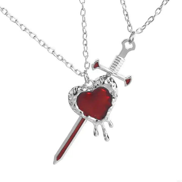 Sword & Heart Necklace