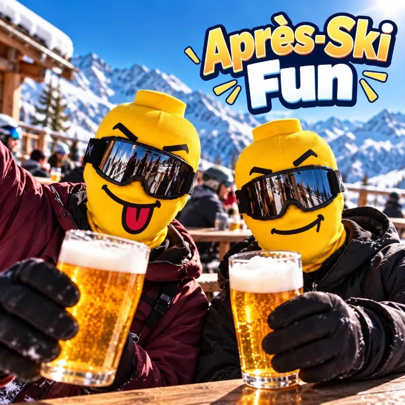 Funny Face Knit Ski Mask