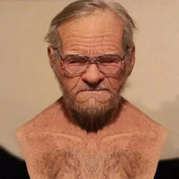 Realistic Old Man Halloween Mask