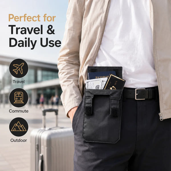 Slim Hidden Belt Wallet