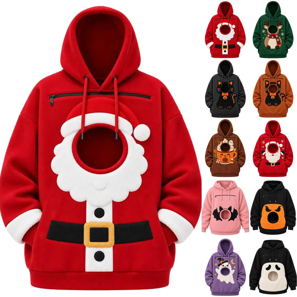 Pet Pouch Hoodie (Carry Your Cat or Dog)