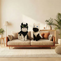 Cozy Dragon Hoodie Costume for Cats & Small Dogs