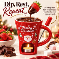 Santa Chocolate Fondue Mug