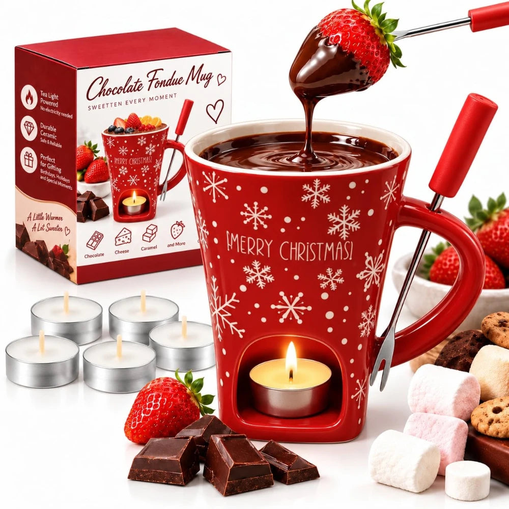 Santa Chocolate Fondue Mug