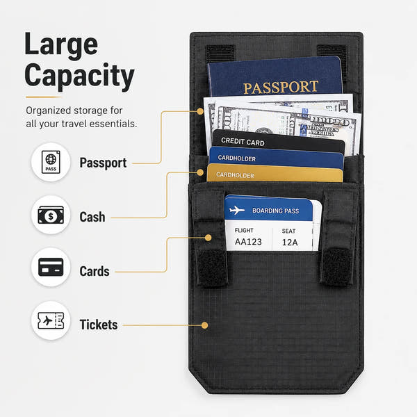 Slim Hidden Belt Wallet