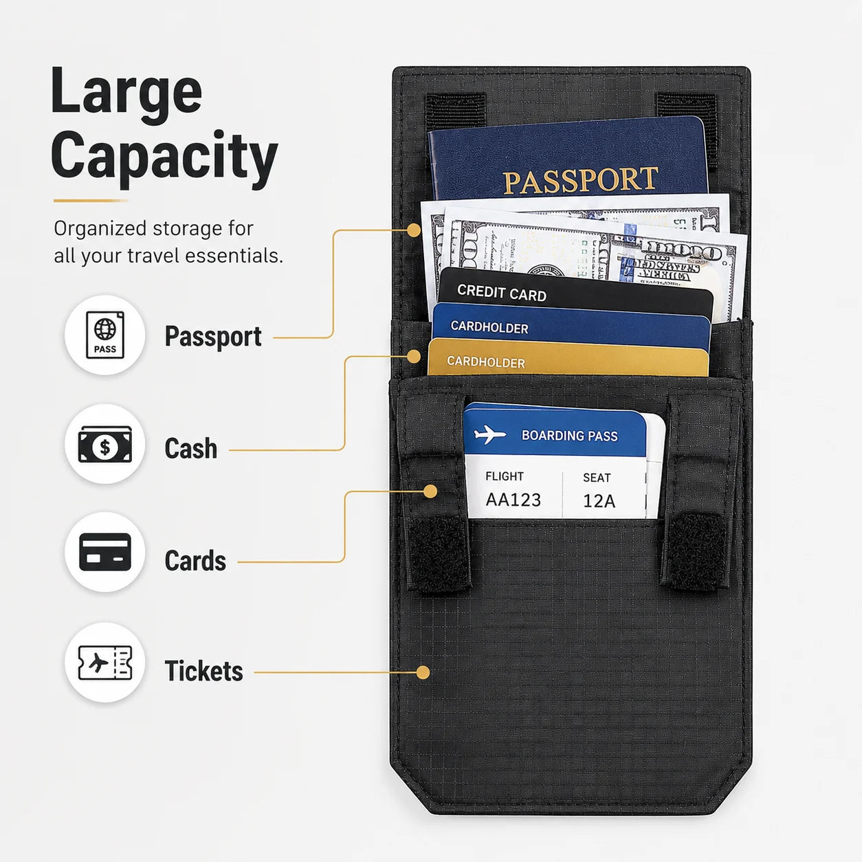 Slim Hidden Belt Wallet