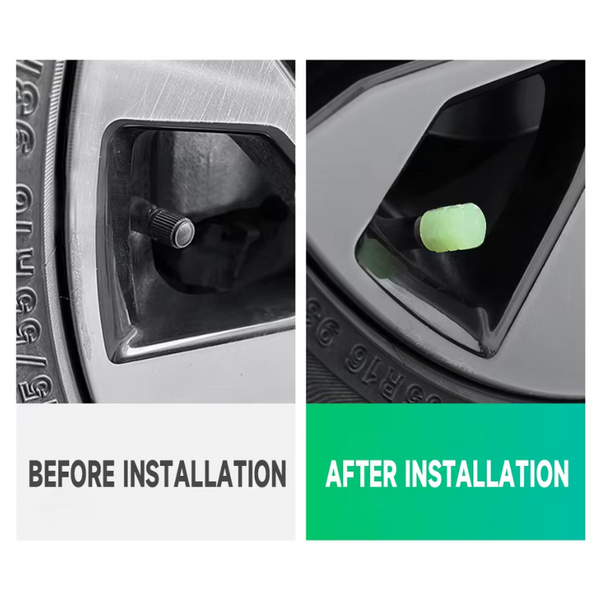 Glow Wheel Valve Caps