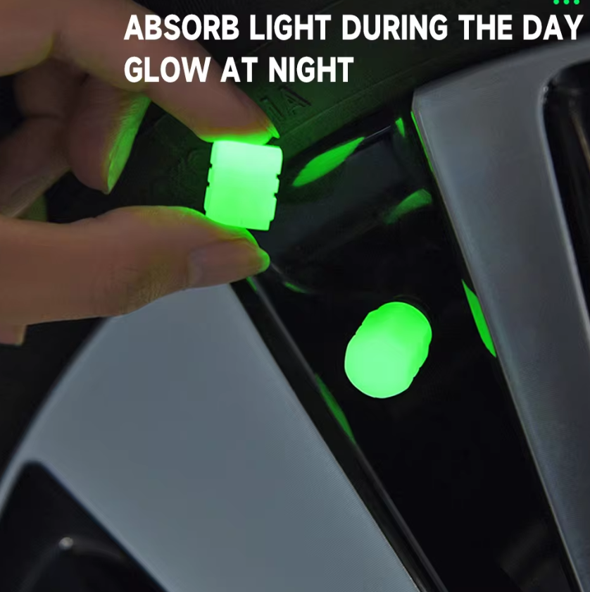 Glow Wheel Valve Caps