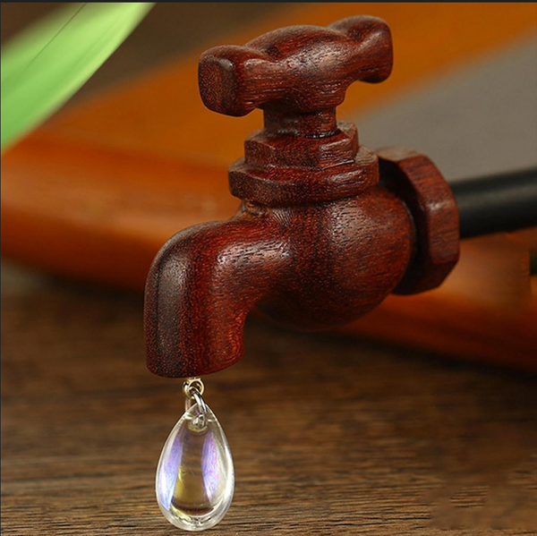 Wooden Faucet Hair Stick