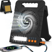 Portable Solar Rechargeable Fan