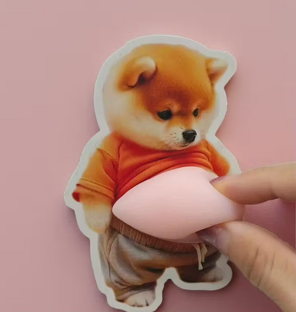 Shiba Inu Squeeze Stickers