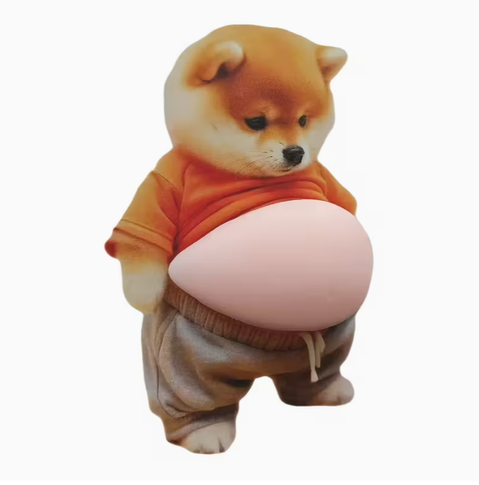 Shiba Inu Squeeze Stickers