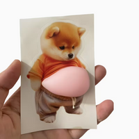 Shiba Inu Squeeze Stickers
