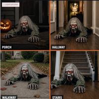 Crawling Zombie Halloween Animatronic