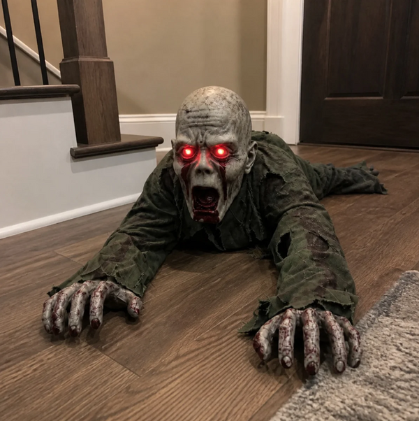 Crawling Zombie Halloween Animatronic
