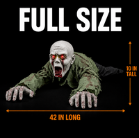Crawling Zombie Halloween Animatronic