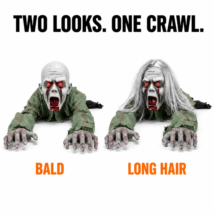 Crawling Zombie Halloween Animatronic