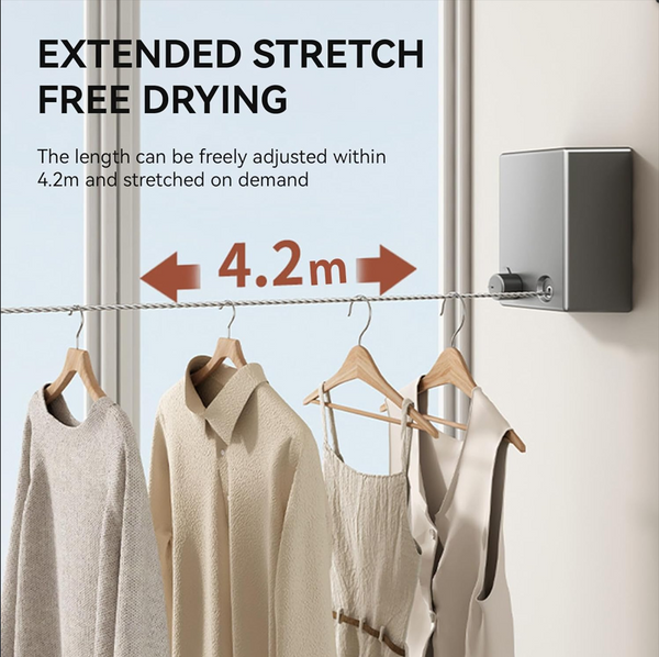 Invisible Retractable Clothesline