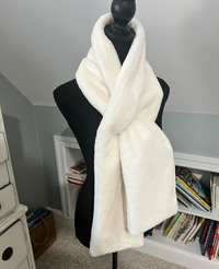 Fur Scarf with Zip Pocket