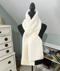 Fur Scarf with Zip Pocket