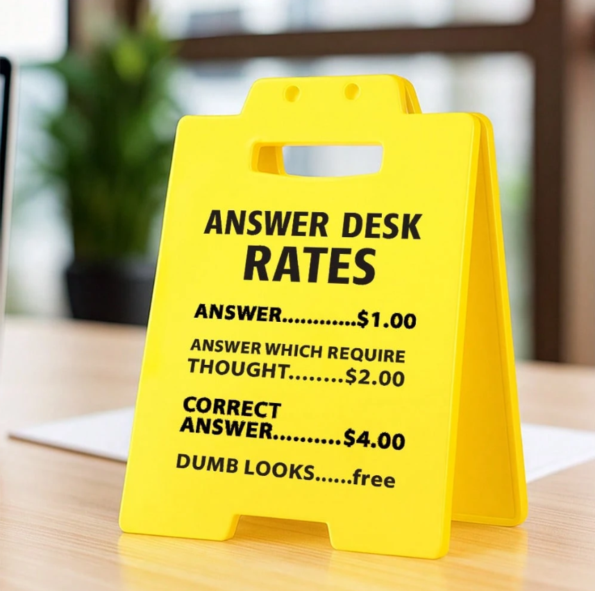 Funny Office Desk Sign