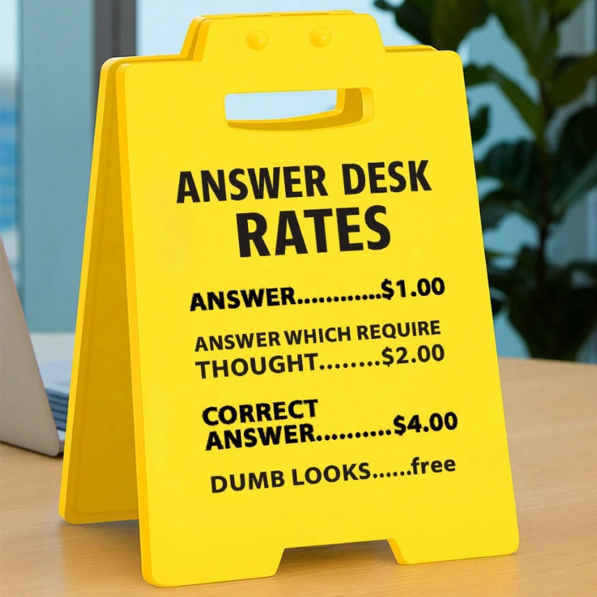 Funny Office Desk Sign