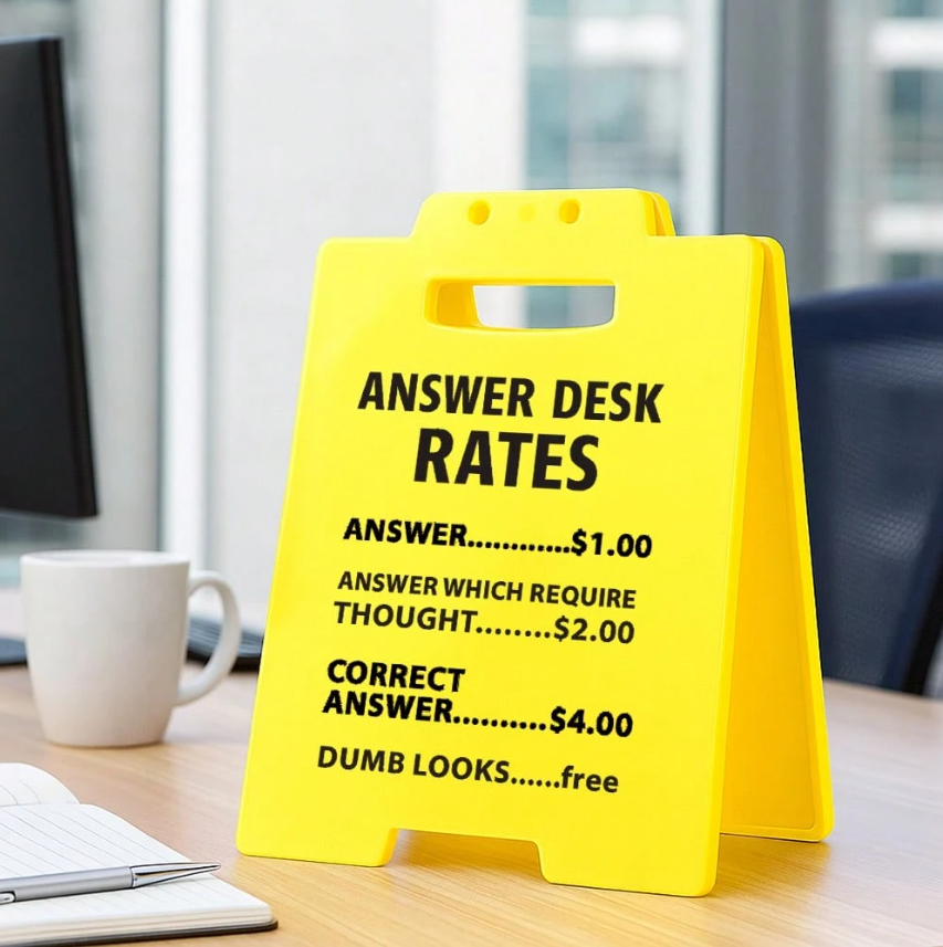 Funny Office Desk Sign