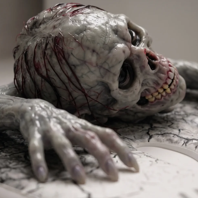 Scary Zombie Halloween Bath Mat