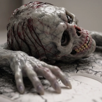 Scary Zombie Halloween Bath Mat