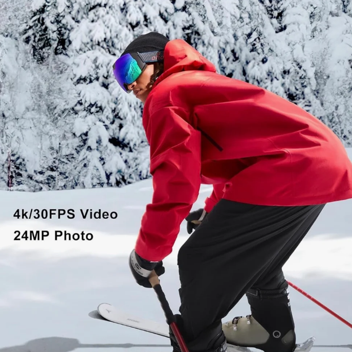 4K POV Camera Ski Goggles