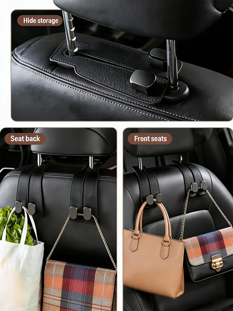 Car Seat Headrest Hooks (Set of 2)