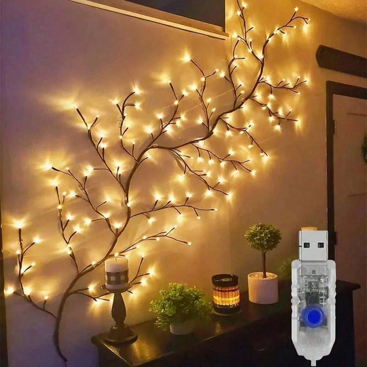 LED Willow Vine Light