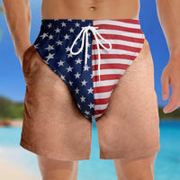 Men's American Flag Swim Trunks