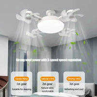 E27 Drone Ceiling Fan Light (2-in-1)