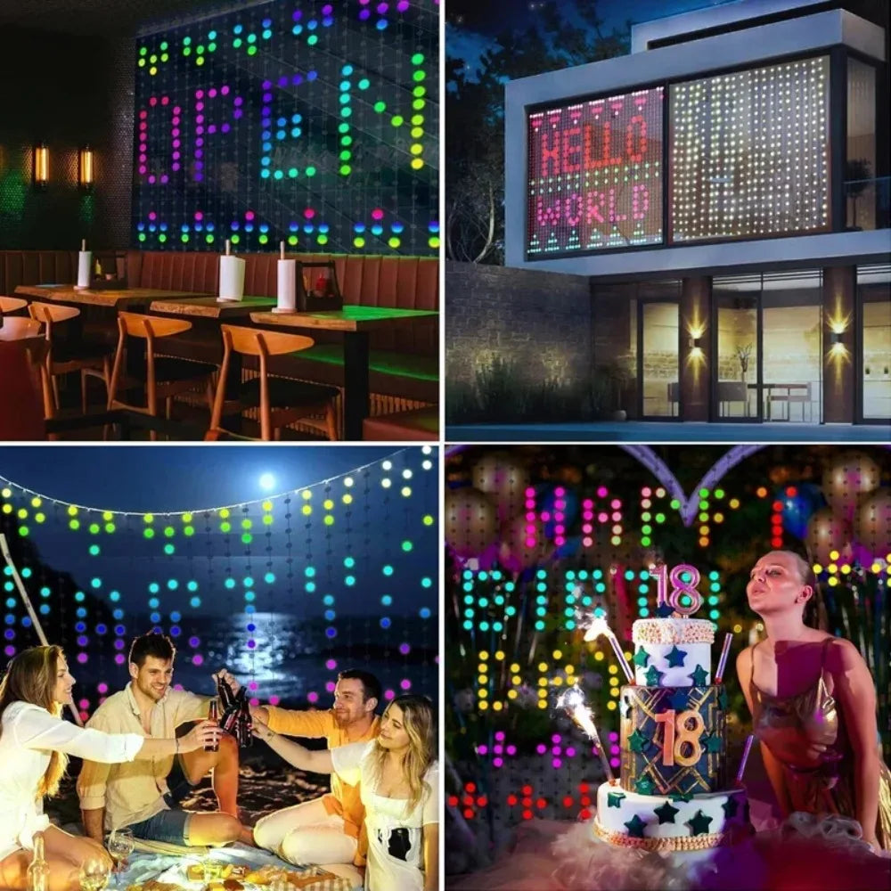 Smart LED Christmas Curtain Lights