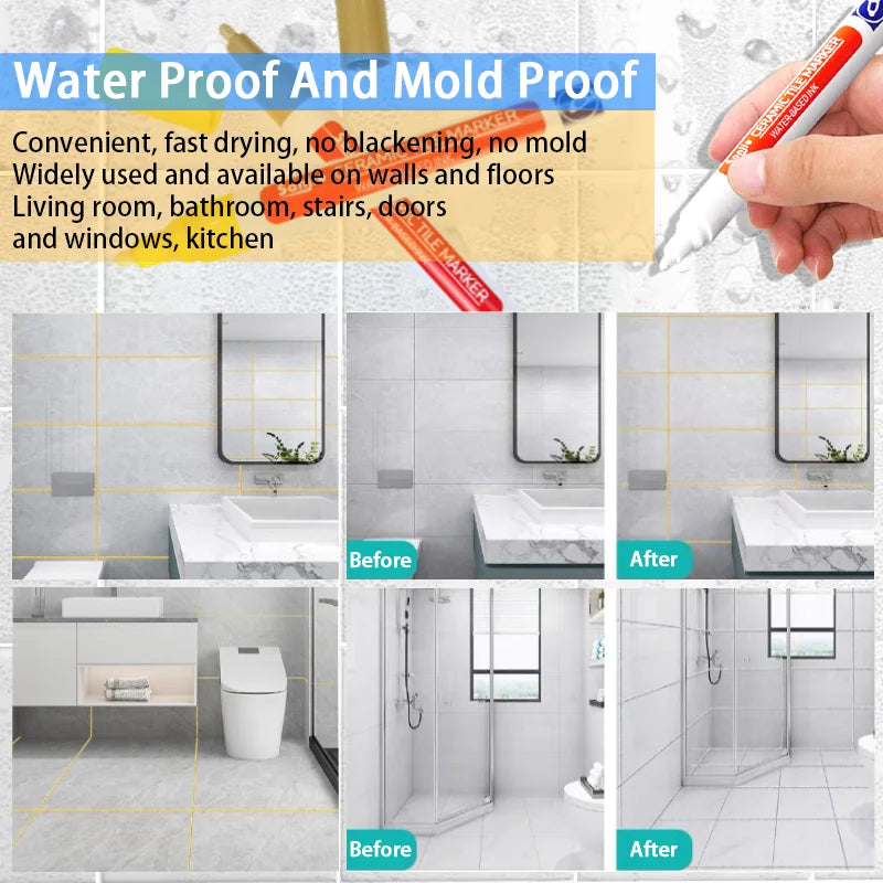 Waterproof Tile Grout Pen